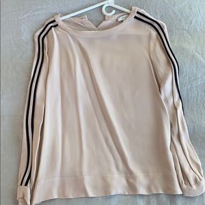 Jcrew pink silk top size 6